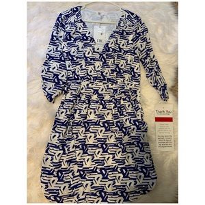 Royal Blue and White dress